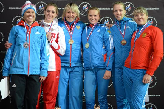 Бобслей. Чемпионат России. Двойки. Первый день