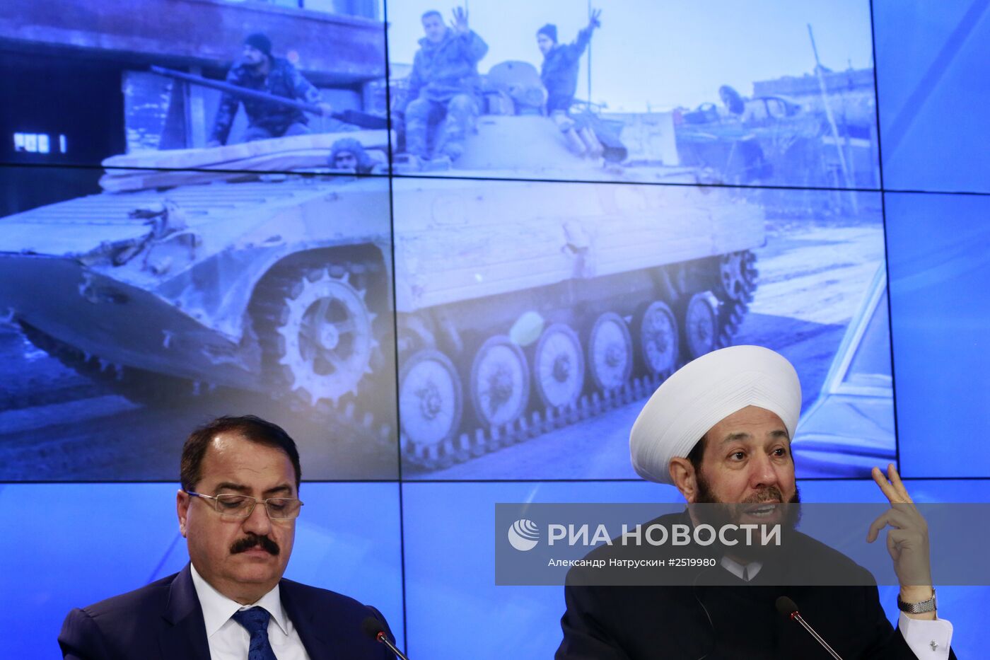 Пресс-конференция Верховного муфтия Сирии Ахмада Бадреддина Хассуна