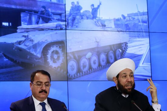 Пресс-конференция Верховного муфтия Сирии Ахмада Бадреддина Хассуна