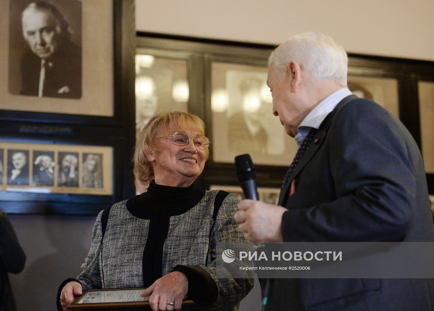 Вручение памятных знаков "Чайка" в МХТ им.Чехова