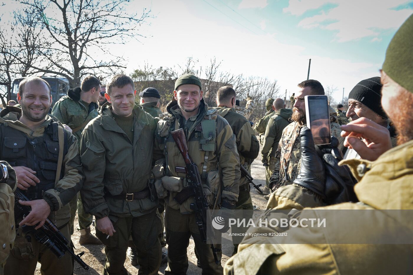 Визит А.Захарченко в Новоазовск