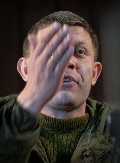 Визит А.Захарченко в Новоазовск