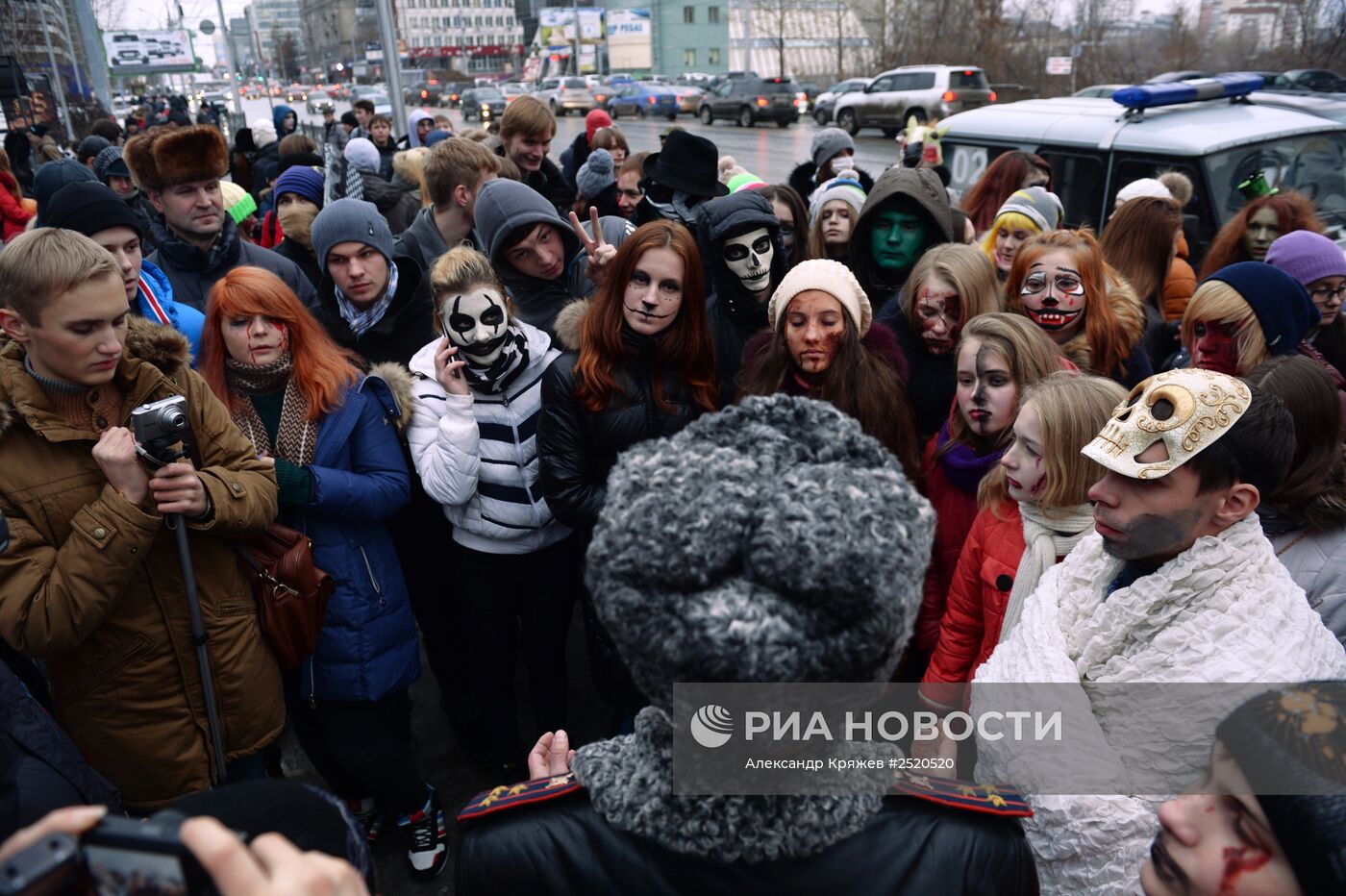 Празднование Хэллоуина в Новосибирске