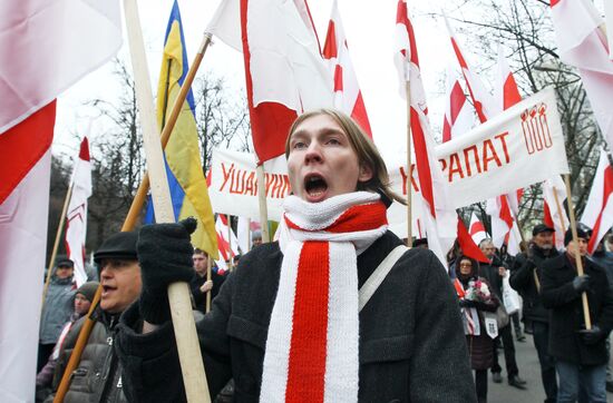 Шествие белорусской оппозиции "Дзяды"