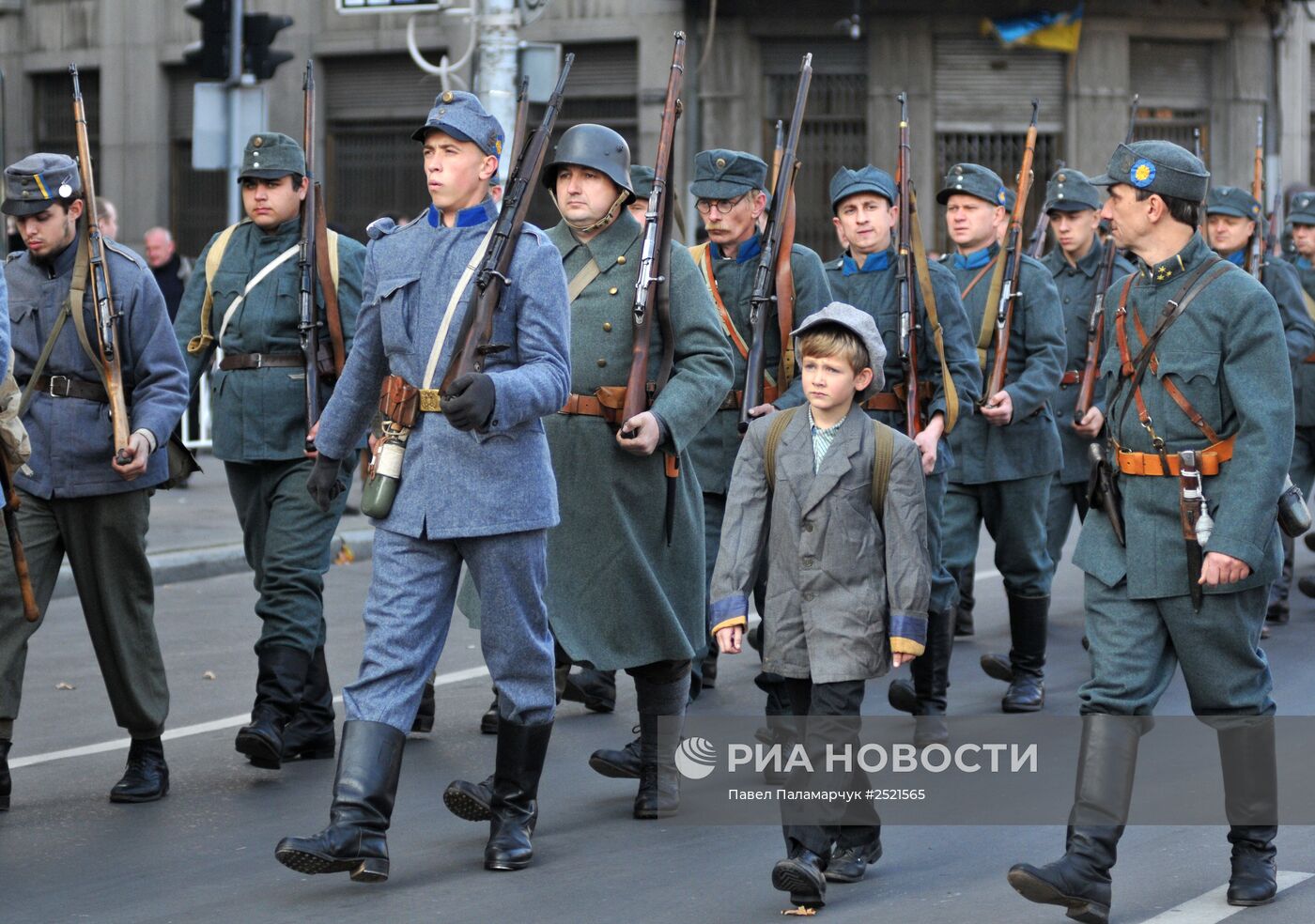 Во Львове провели историческую реконструкцию, посвященную 96-ой годовщине провозглашению ЗУНР