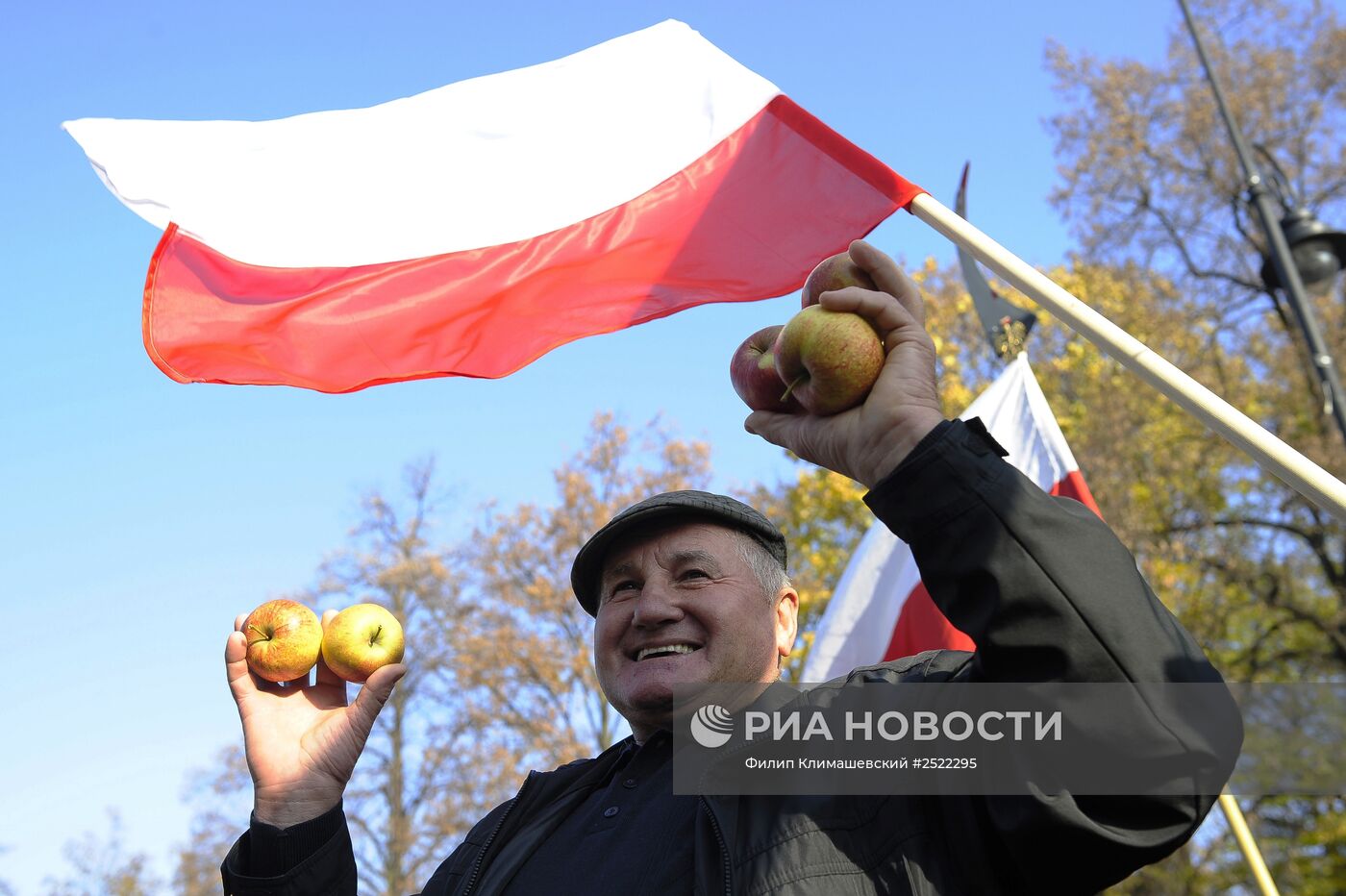 Акция протеста фермеров и садоводов Польши прошла в Варшаве