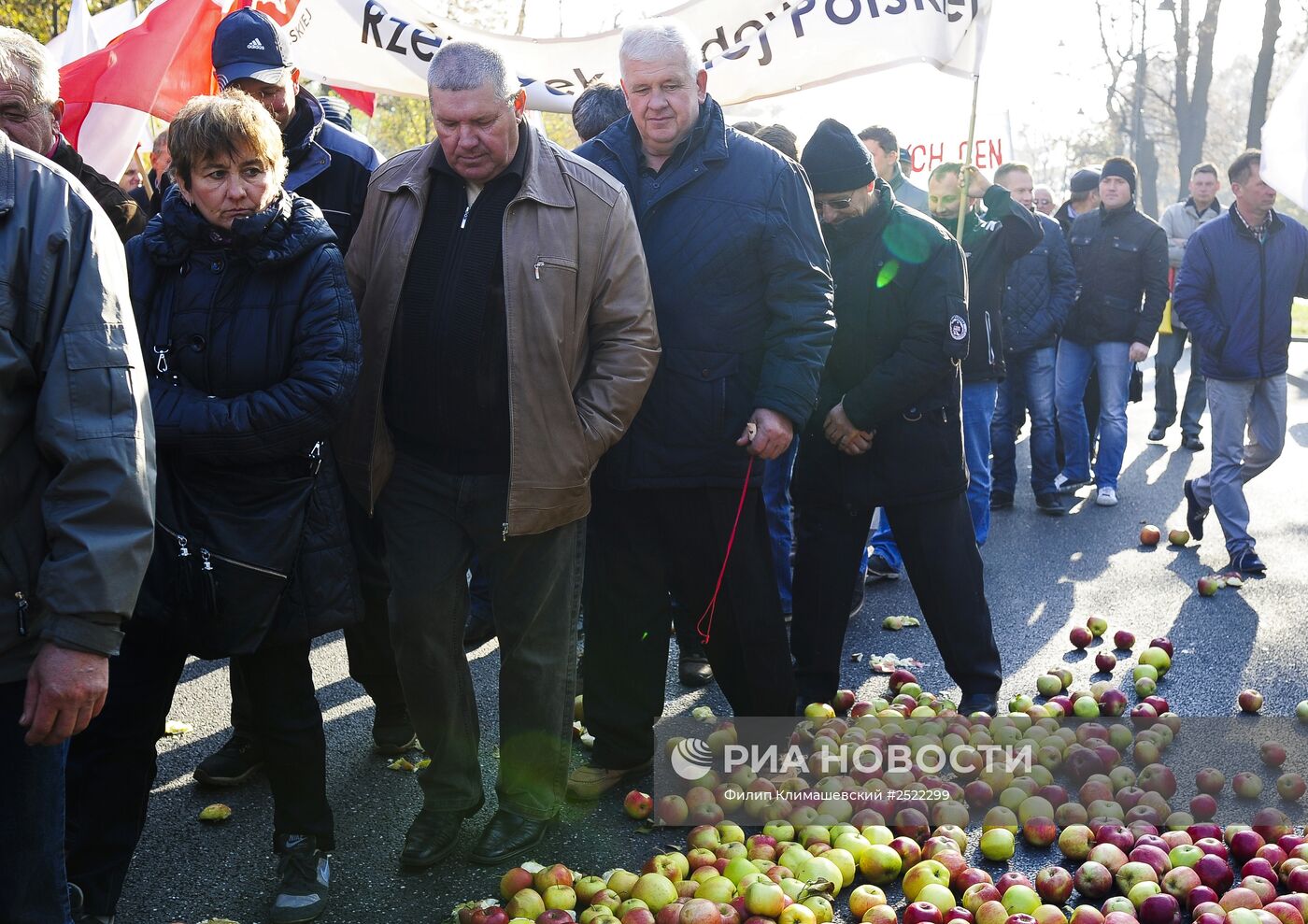 Акция протеста фермеров и садоводов Польши прошла в Варшаве