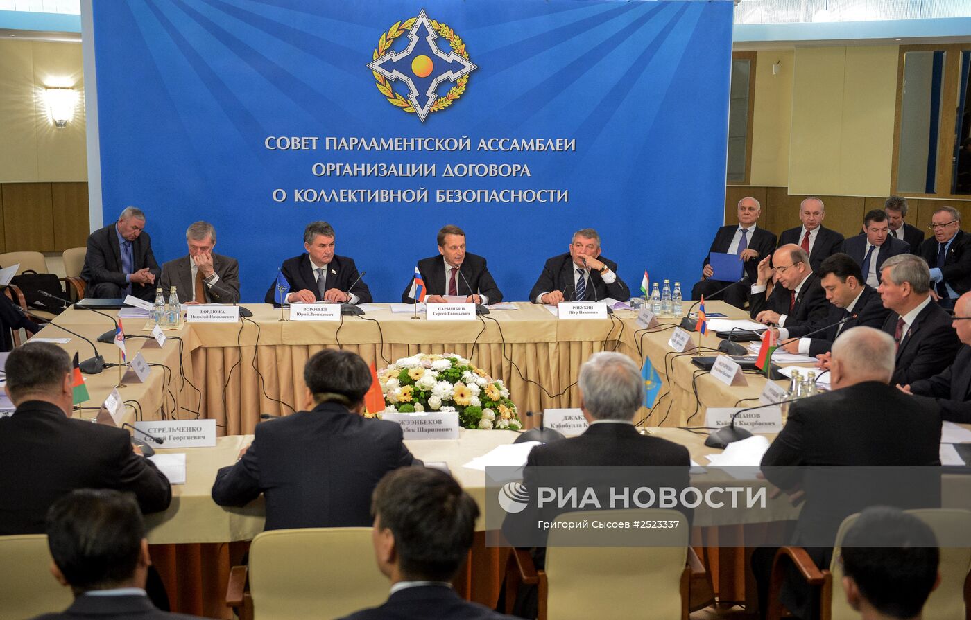 Заседание совета Парламентской ассамблеи ОДКБ