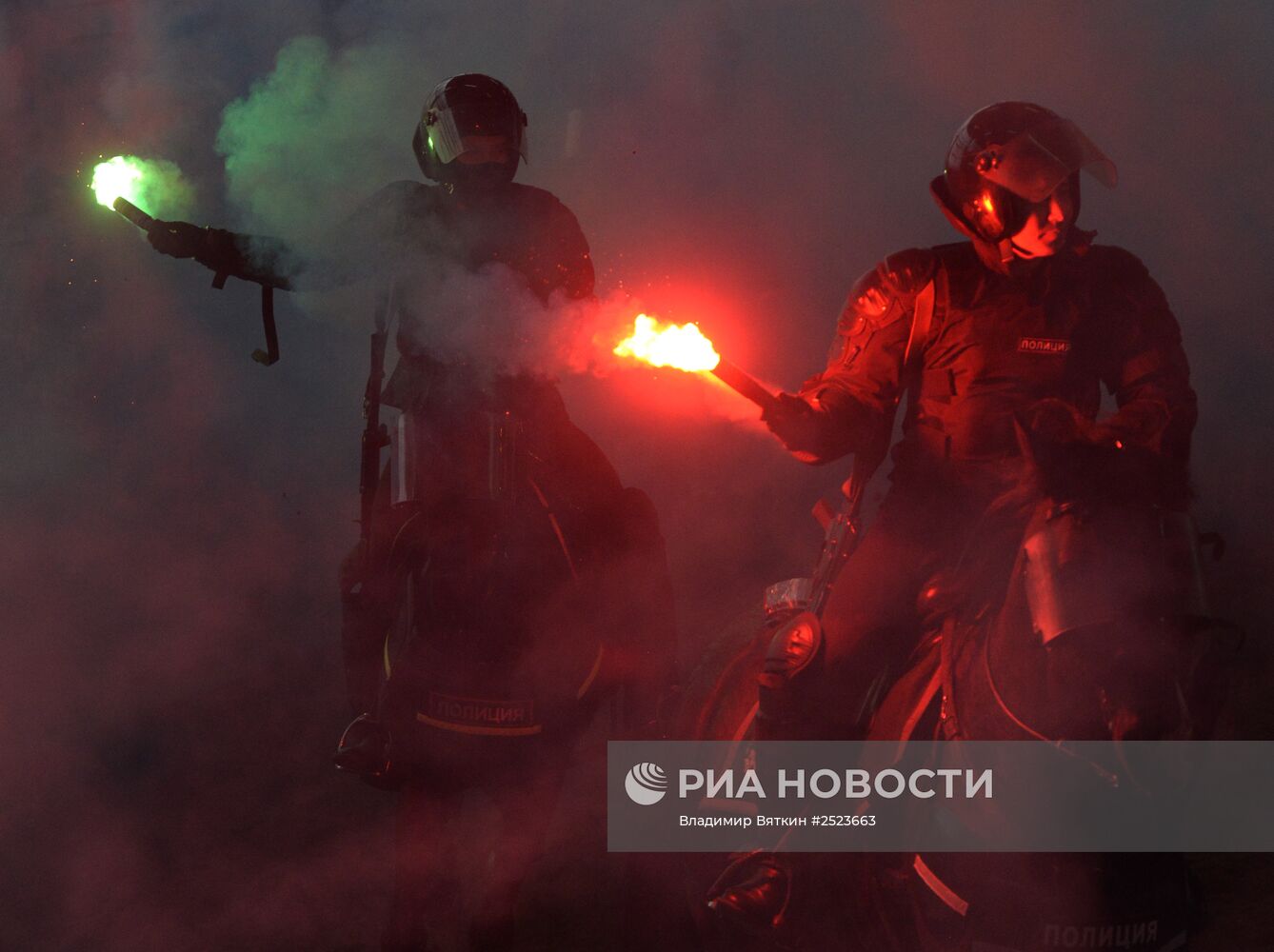 Боевая учеба кавалерийского полка московской полиции