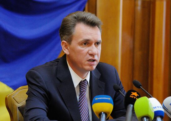 Брифинг главы ЦИК Украины по итогам выборов в Верховную Раду