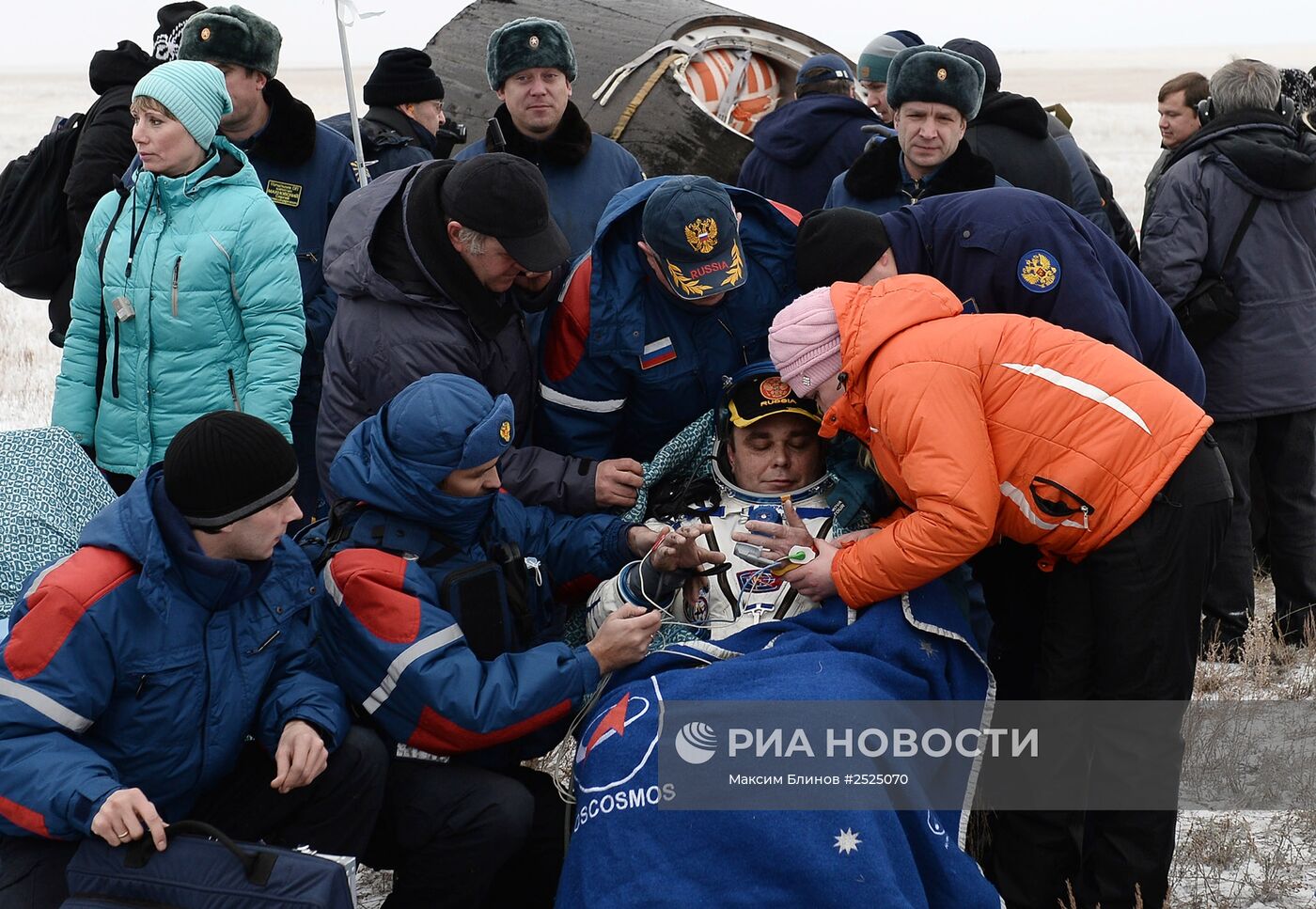"Союз ТМА-13М" приземлился в Казахстане