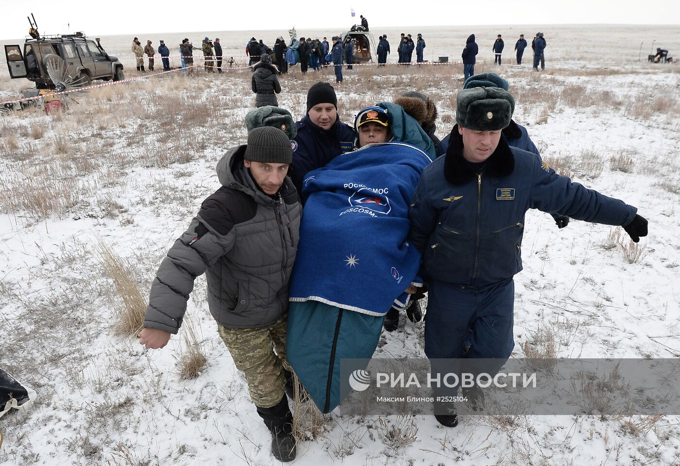 Возвращение на Землю экипажа МКС-40/41