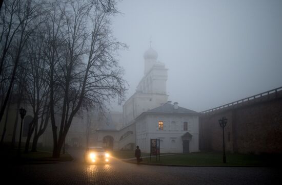 Туман в Великом Новгороде