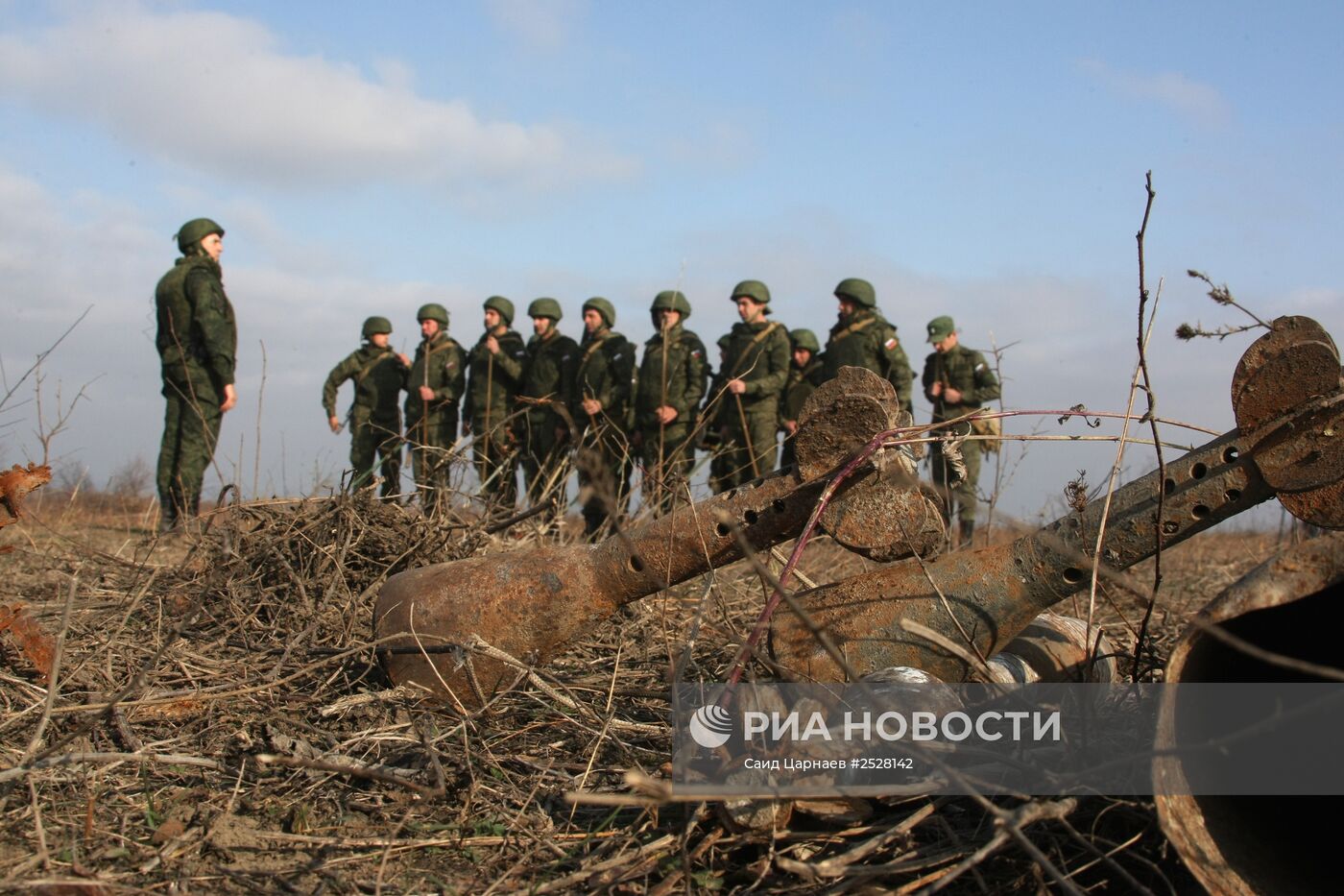 Разминирование местности в Чеченской Республике