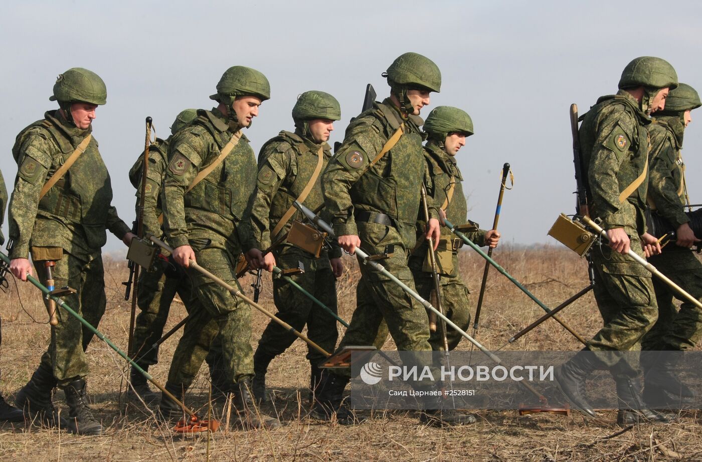 Разминирование местности в Чеченской Республике