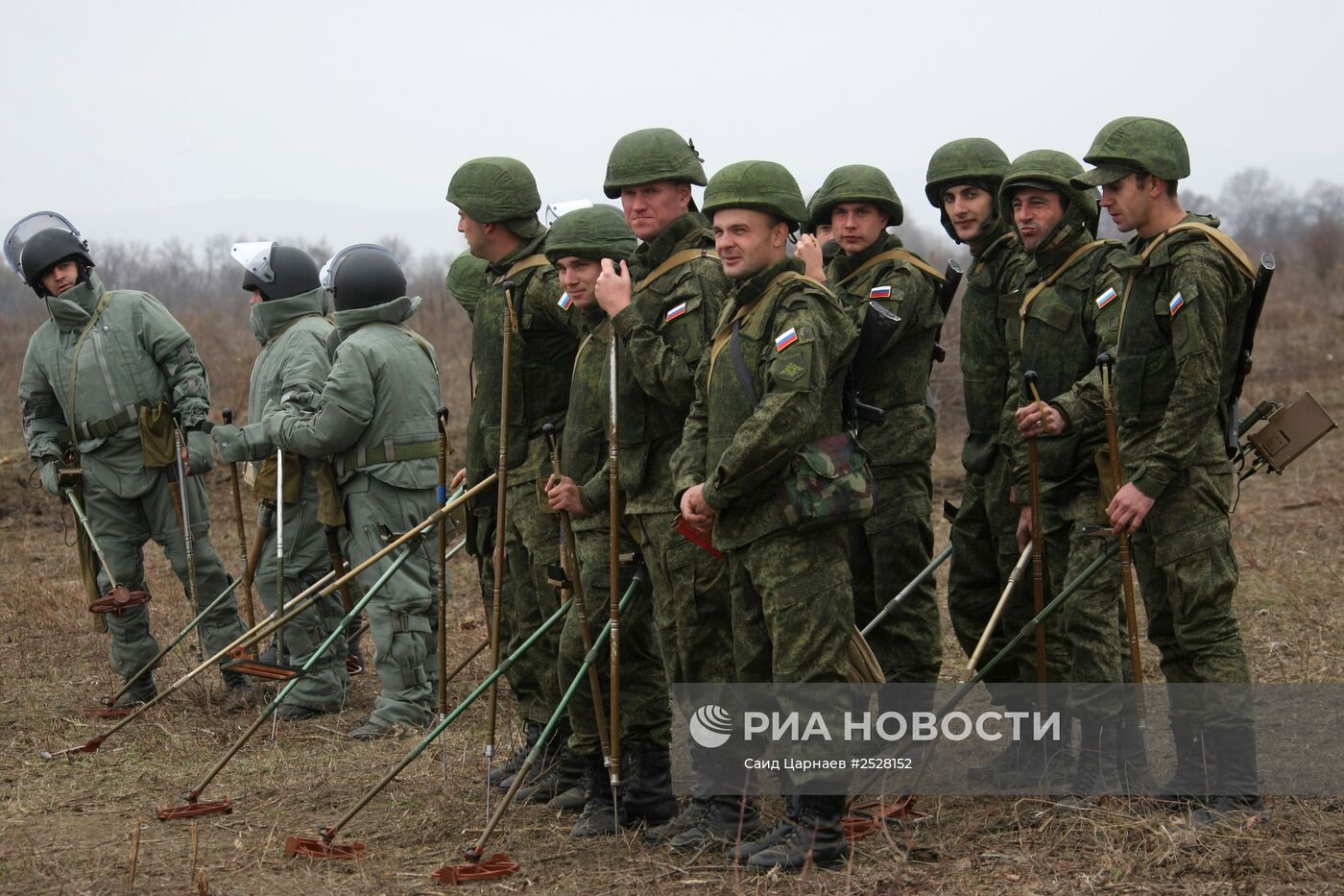 Разминирование местности в Чеченской Республике