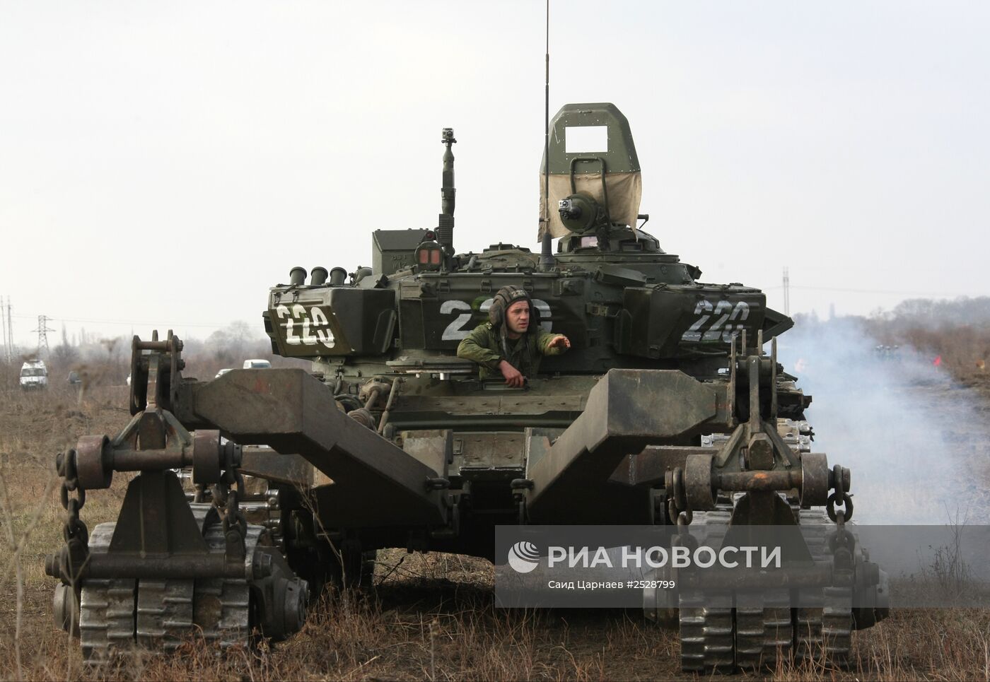 Разминирование местности в Чеченской Республике