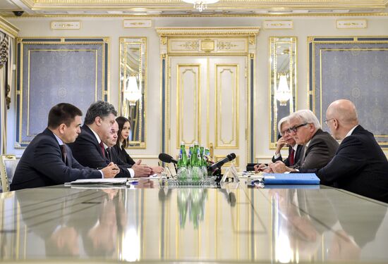 Встреча П.Порошенко с Франком-Вальтером Штайнмайером