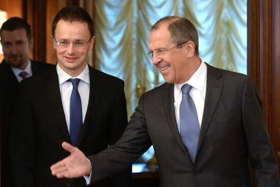 Встреча глав МИД России и Венгрии Сергея Лаврова и Петера Сиярто