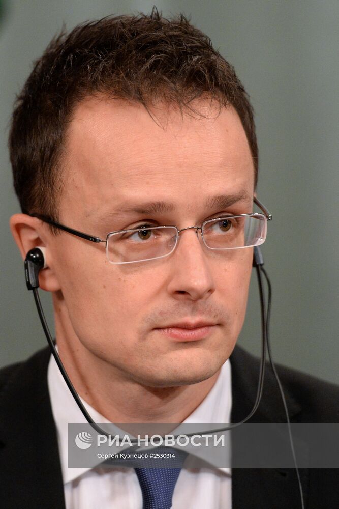 Встреча глав МИД России и Венгрии Сергея Лаврова и Петера Сиярто