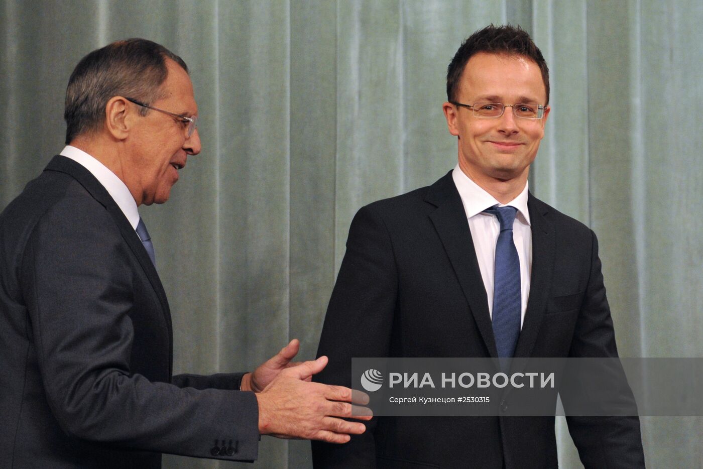 Встреча глав МИД России и Венгрии Сергея Лаврова и Петера Сиярто