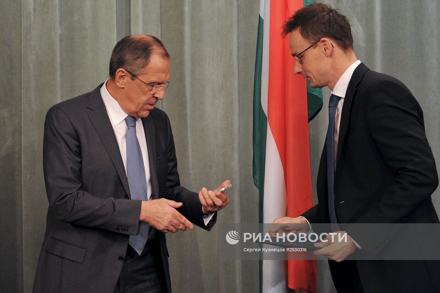Встреча глав МИД России и Венгрии Сергея Лаврова и Петера Сиярто