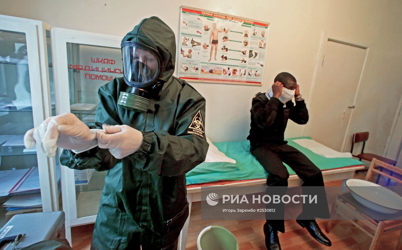Учения военных медиков в Калининграде