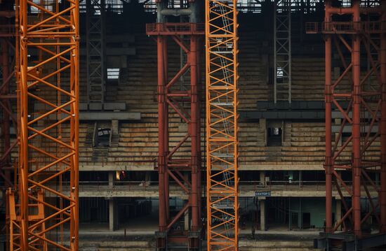 Строительство стадиона "Зенит-Арена"