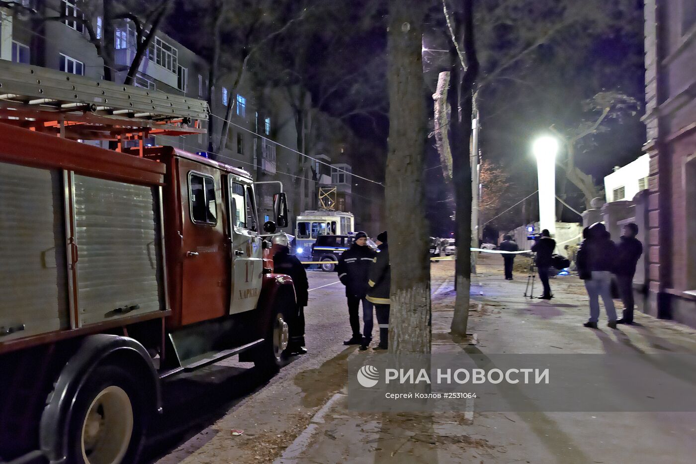 Взрыв возле военного госпиталя в Харькове
