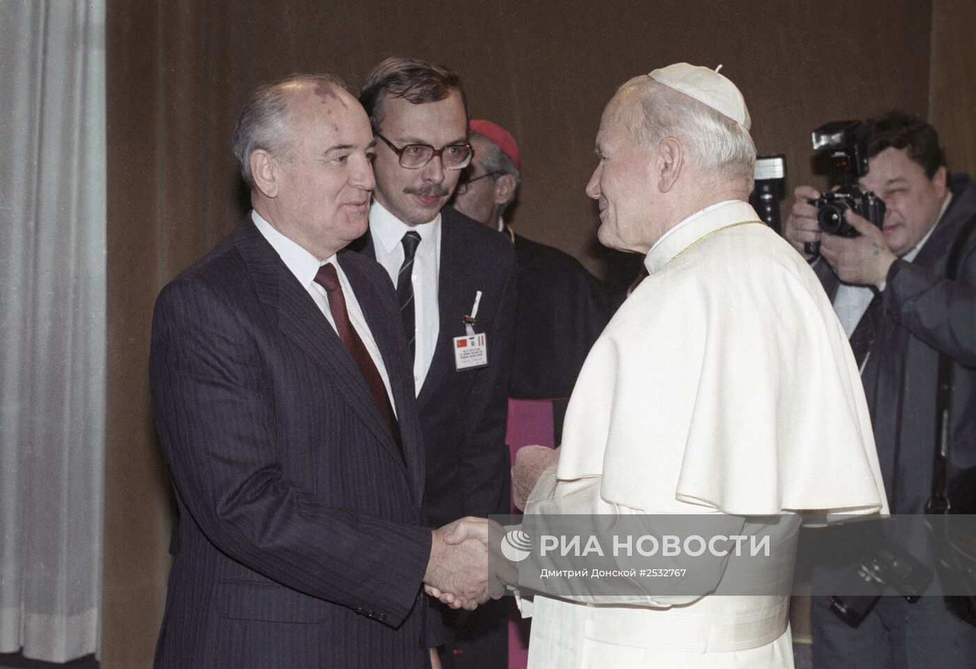 Михаил Горбачев и Иоанн Павел II