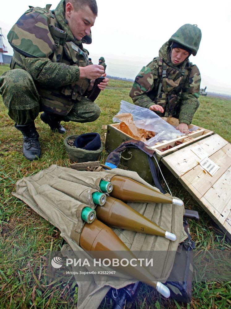 Учения морской пехоты в Калининградской области.