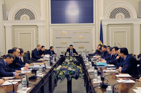 Заседание подготовительной депутатской группы Верховной Рады Украины