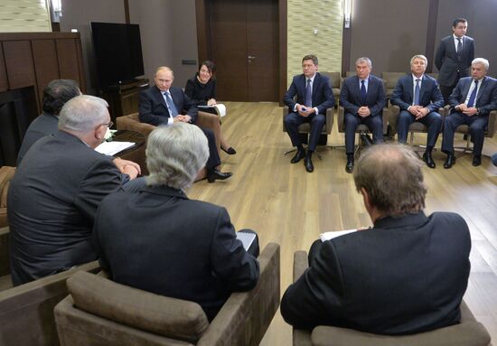 Владимир Путин встретился с новым гендиректором концерна Total П.Пуянне
