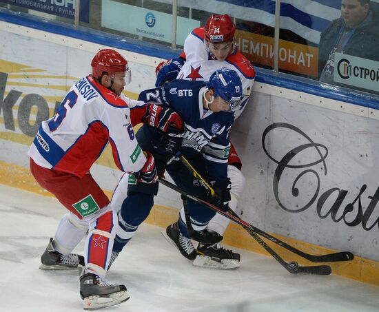 Хоккей. КХЛ. Матч "Динамо" (Москва) - ЦСКА