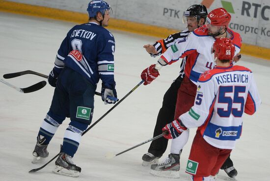 Хоккей. КХЛ. Матч "Динамо" (Москва) - ЦСКА