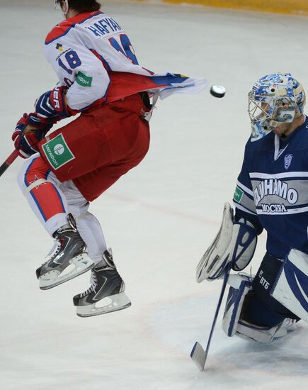 Хоккей. КХЛ. Матч "Динамо" (Москва) - ЦСКА