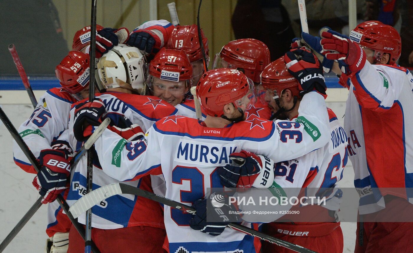 Хоккей. КХЛ. Матч "Динамо" (Москва) - ЦСКА