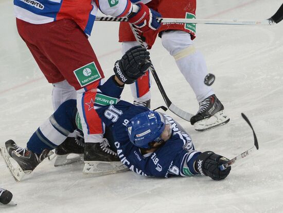 Хоккей. КХЛ. Матч "Динамо" (Москва) - ЦСКА