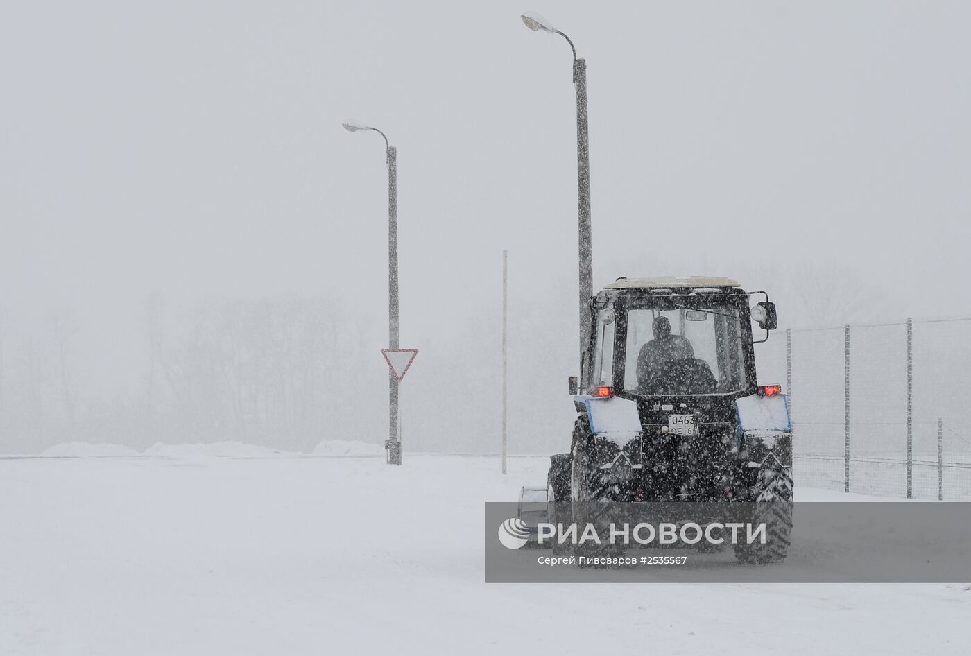 Снегопад в Ростовской области