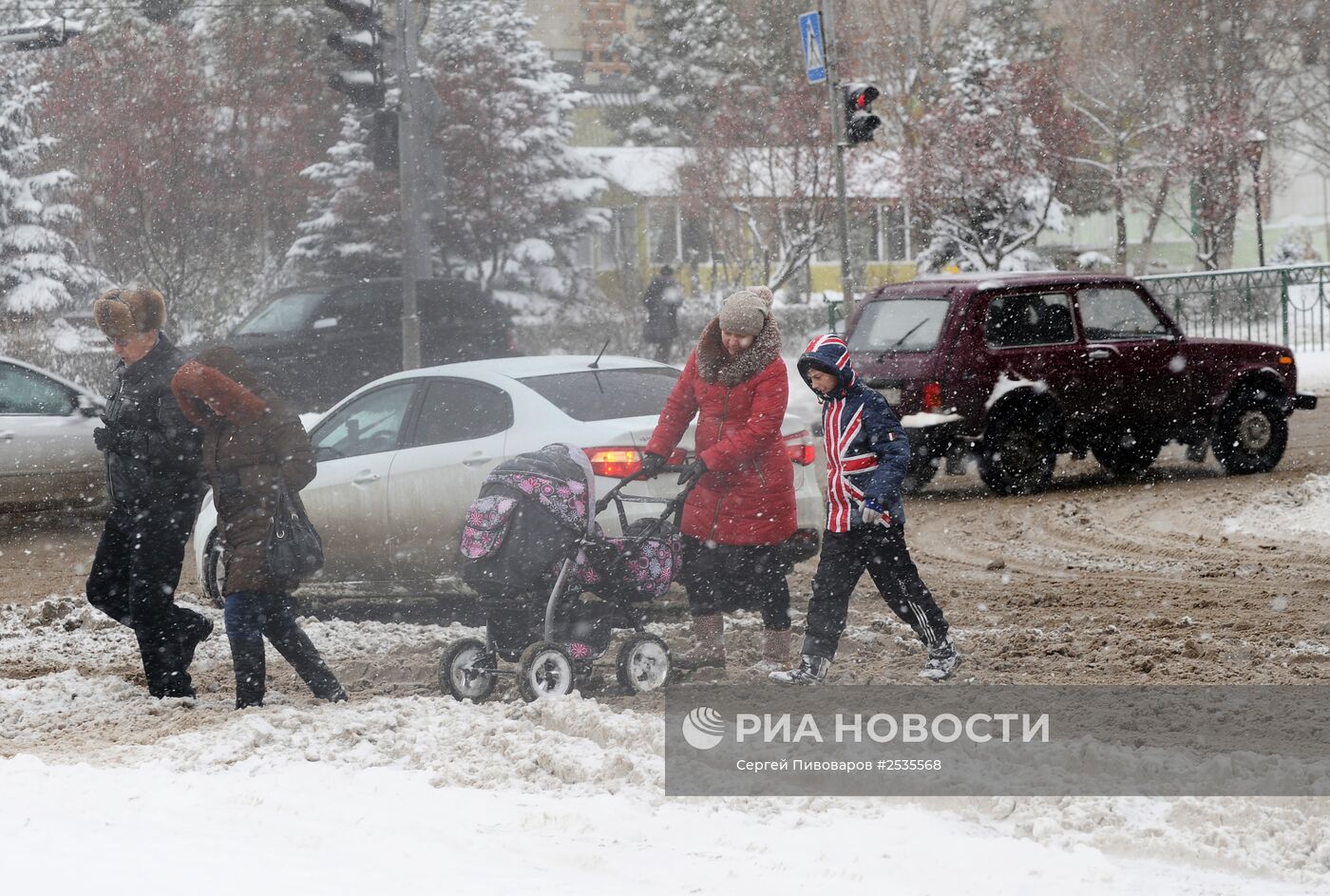 Снегопад в Ростовской области