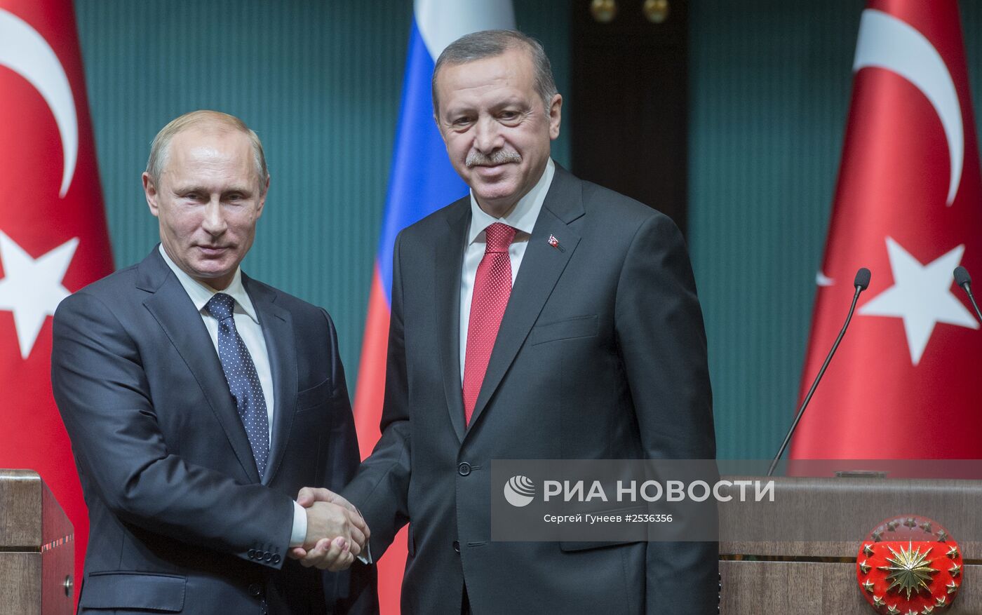 Рабочий визит В.Путина в
Турцию