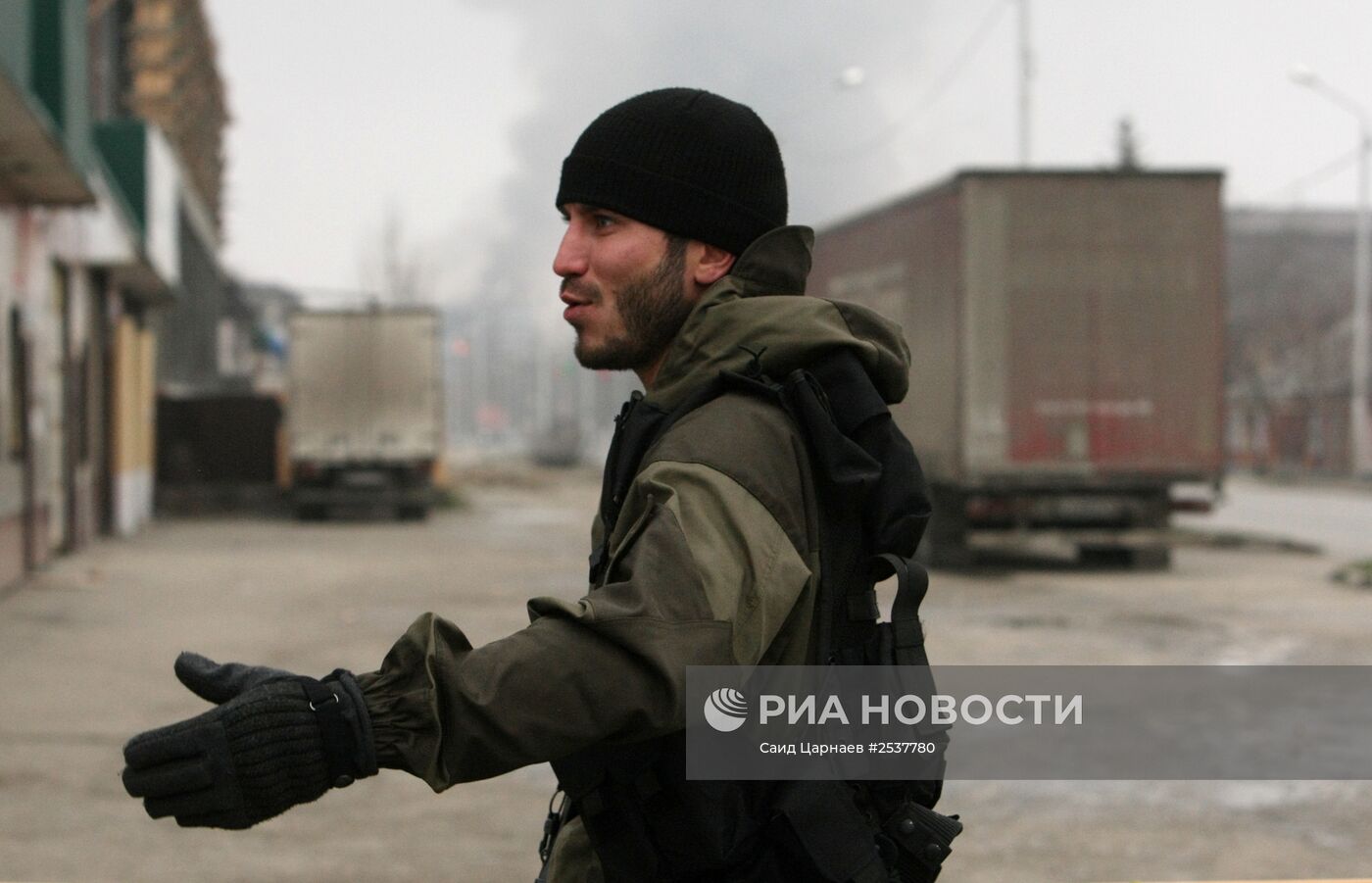 Cпецоперация в Доме печати в Грозном