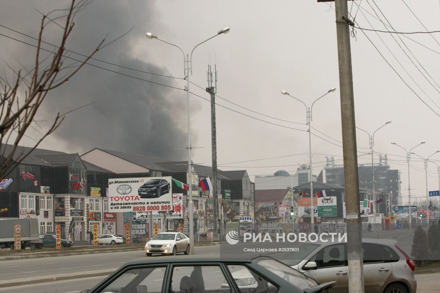 Cпецоперация в Доме печати в Грозном