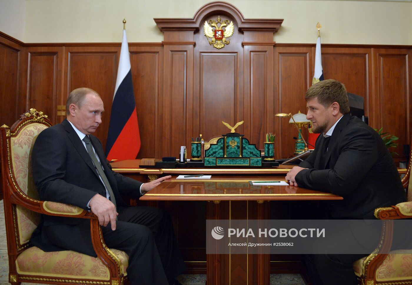 Рабочая встреча В.Путина с Р.Кадыровым