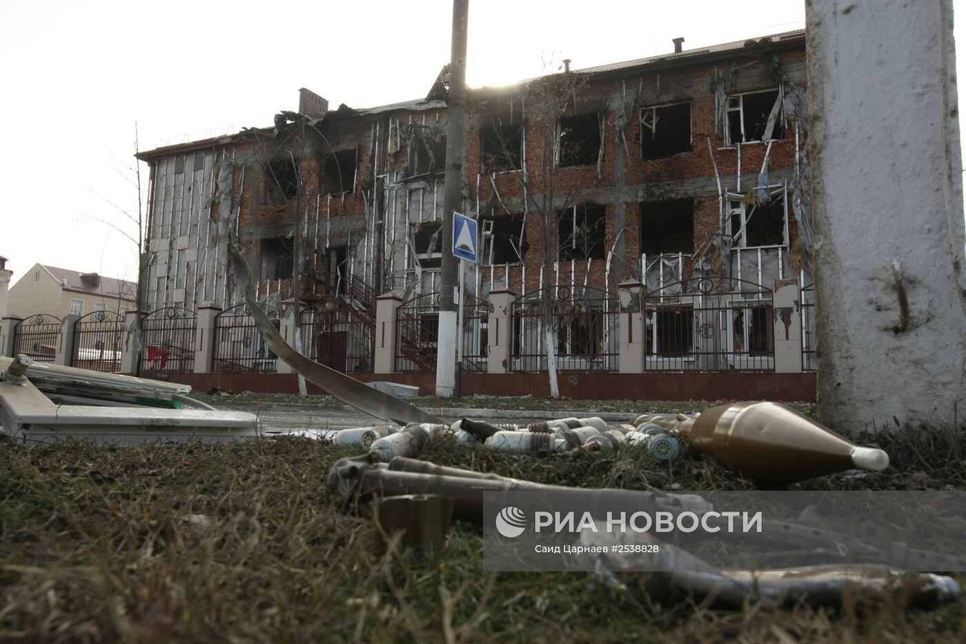 Ликвидация последствий нападения боевиков в Грозном