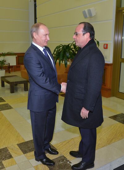 В.Путин встретился с Ф.Олландом