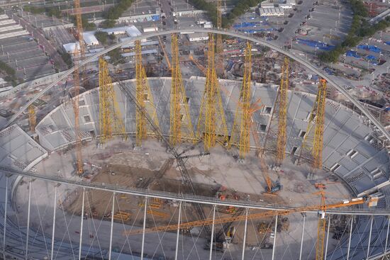 Строительство стадиона "Халифа" в Дохе