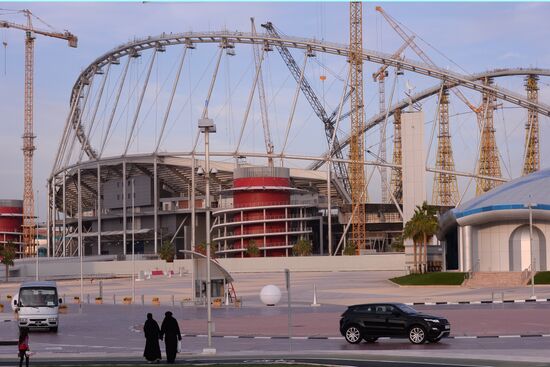 Строительство стадиона "Халифа" в Дохе