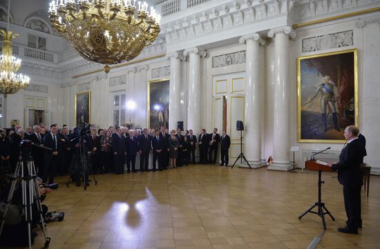 Рабочая поездка В.Путина в Северо-Западный федеральный округ
