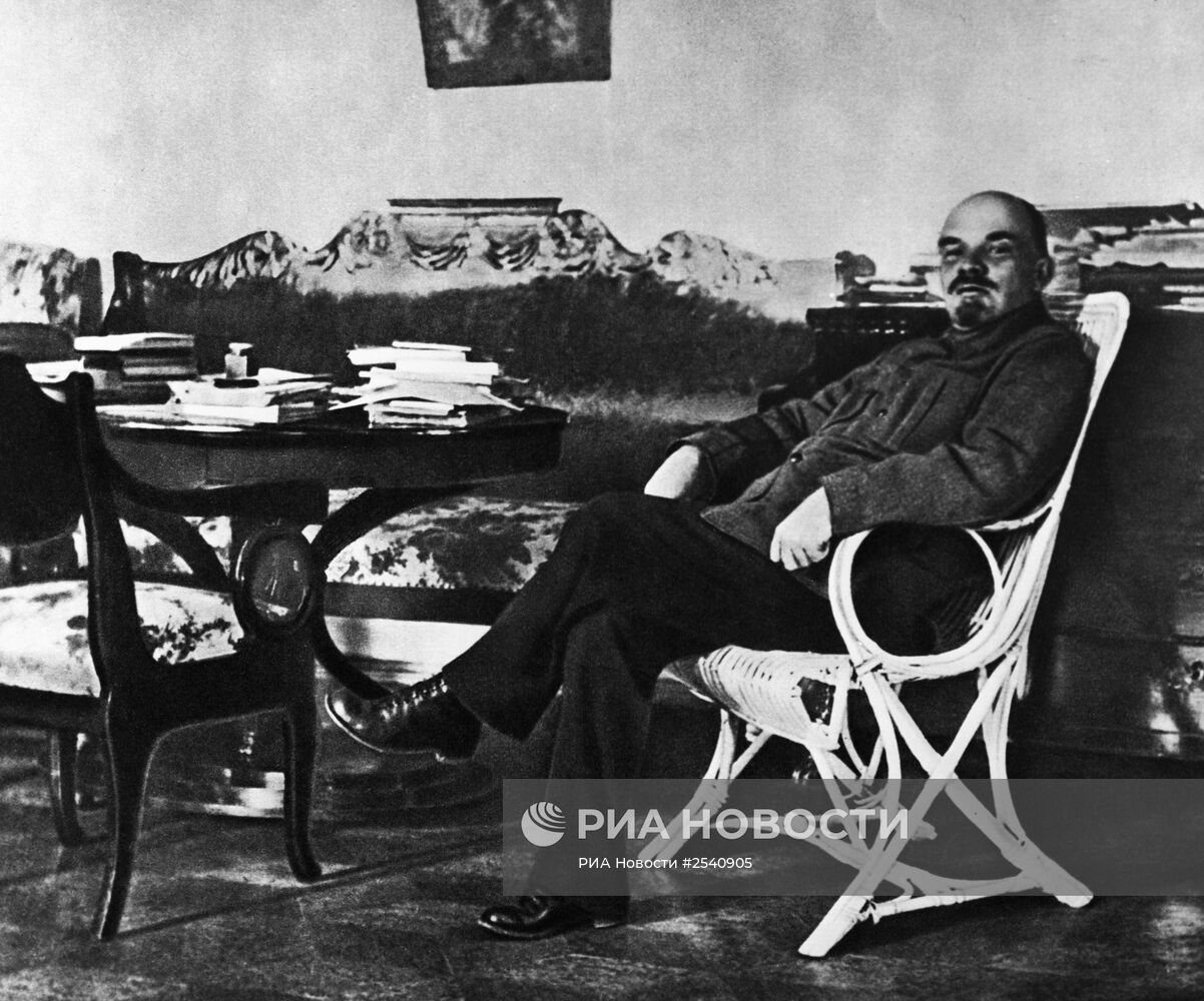 В.И. Ленин в Горках